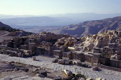 Gadara mit Blick auf den See Genezareth